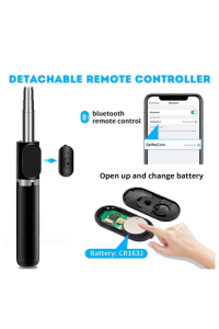 Selfie Stick 360 Derece Bluetooth Kumandalı Selfie Çubuğu Tripod Q02