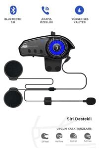 BT35 Moto Kurye Kask Kulaklık Bluetooth Motosiklet Kulaklık IŞIKLI