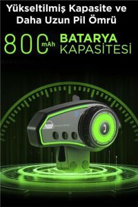 BT35 Moto Kurye Kask Kulaklık Bluetooth Motosiklet Kulaklık IŞIKLI