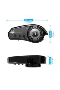 BT35 Moto Kurye Kask Kulaklık Bluetooth Motosiklet Kulaklık IŞIKLI
