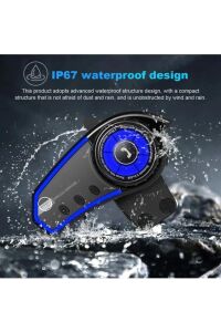 BT35 Moto Kurye Kask Kulaklık Bluetooth Motosiklet Kulaklık IŞIKLI