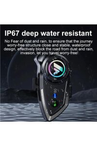 Kask Bluetooth Kulaklık PR80 Bluetooth Motosiklet Kulaklık 5.3 Motosiklet Kulaklık