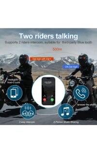 Y5X 1000 Mt Intrcom Kask Kulaklık Su Geçirmez 4 Eşleşmeli 1000 Mt Grup Sohbet 500 mt 2 Kişi Müzik Paylaşım