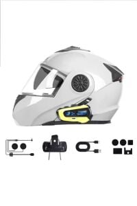 300 Mt 2 Eşleşmeli Müzik Paylaşımlı Gürültü Engelleme Özellikli Intrcom Kask Kulaklık Su Geçirmez N3