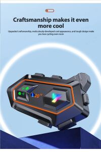 Y20 2X 1000 Mt Intrcom 2 Kişi Eşleşmeli Kask Kulaklık Su Geçirmez Bluetooth Mtosiklet Kulaklık