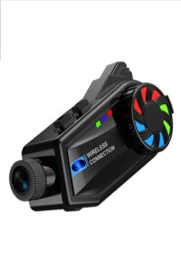 BT68 1080P Kameralı Wifi Kask Kulaklık 3000 mAh Su Geçirmez Bluetooth 5.4