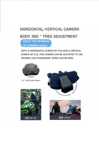 BT68 1080P Kameralı Wifi Kask Kulaklık 3000 mAh Su Geçirmez Bluetooth 5.4