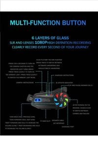 1080P Kameralı Wifi Kask Kulaklık 3000 mAh Su Geçirmez Bluetooth 5.4