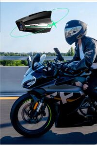 BT16 1080P Kameralı Wifi Kask Kulaklık 2000 mAh Su Geçirmez Bluetooth 5.3 Arka Uyarı Işıklı