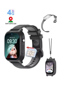 Sim Kartlı Konum Takipli 4G Akıllı Çocuk Saati Acil Arama Görüntülü Görüşme ve Sesli Mesaj Gönderim Pembe