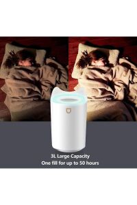 Büyük Boy Hava Nemlendirici Buhar Makinesi 3300 ml Işıklı Ambians Kensa