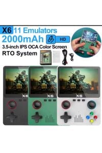 Retro Mini Taşınabilir El Atari X6 Sub 3,5 İnç HD Klasik 10000 Oyun Konsolu Televizyon Atarisi