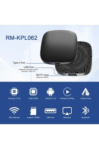 Wireless Carplay Android Araba 4 Çekirdekli Akıcı Full Hd 1080P Wifi 2.4/5G A133AllWinner Chip