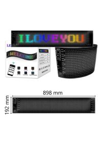 90 Cm İşyeri Tır Kamyon Otobüs Uyumlu Rgb Led Panel 19,2x89,8cm Ölçü 16x96 Led Sayısı Kumanda +Kablo