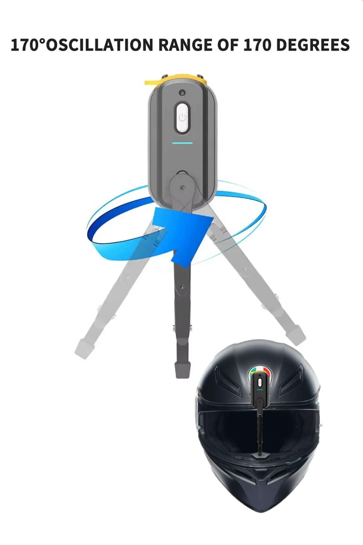 Motosiklet Kask Vizör Silici Üniversal Su Geçirmez Kask Ön Cam Silecek Şarj Edilebilr 800 Mah