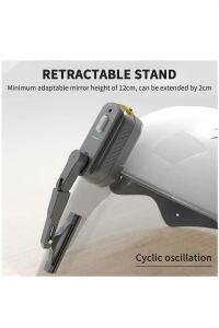 Motosiklet Kask Vizör Silici Üniversal Su Geçirmez Kask Ön Cam Silecek Şarj Edilebilr 800 Mah