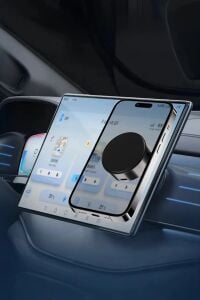 Vakumlu Mıknatıslı Magsafe Uyumlu Araç İçi Vantuzlu Telefon Tutucu (Şarj Özelliği yoktur)