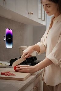 Vakumlu Mıknatıslı Magsafe Uyumlu Araç İçi Vantuzlu Telefon Tutucu (Şarj Özelliği yoktur)