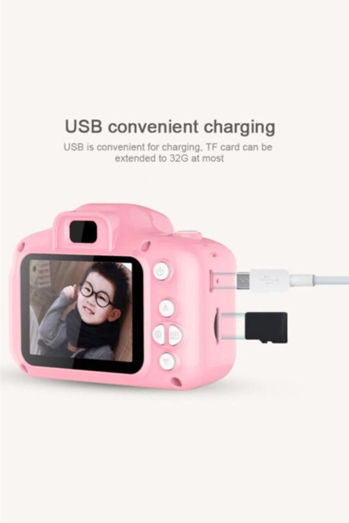 Mini 1080p Hd Çocuk Kamera Dijital Fotoğraf Makinesi 2.0 Inç Ekran