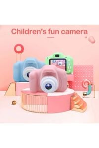 Mini 1080p Hd Çocuk Kamera Dijital Fotoğraf Makinesi 2.0 Inç Ekran Pembe