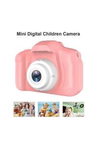 Mini 1080p Hd Çocuk Kamera Dijital Fotoğraf Makinesi 2.0 Inç Ekran Pembe