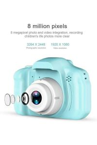 Mini 1080p Hd Çocuk Kamera Dijital Fotoğraf Makinesi 2.0 Inç Ekran Mavi