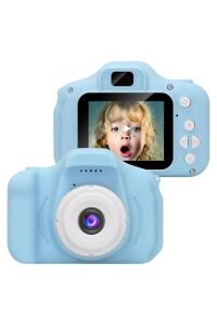 Mini 1080p Hd Çocuk Kamera Dijital Fotoğraf Makinesi 2.0 Inç Ekran Mavi