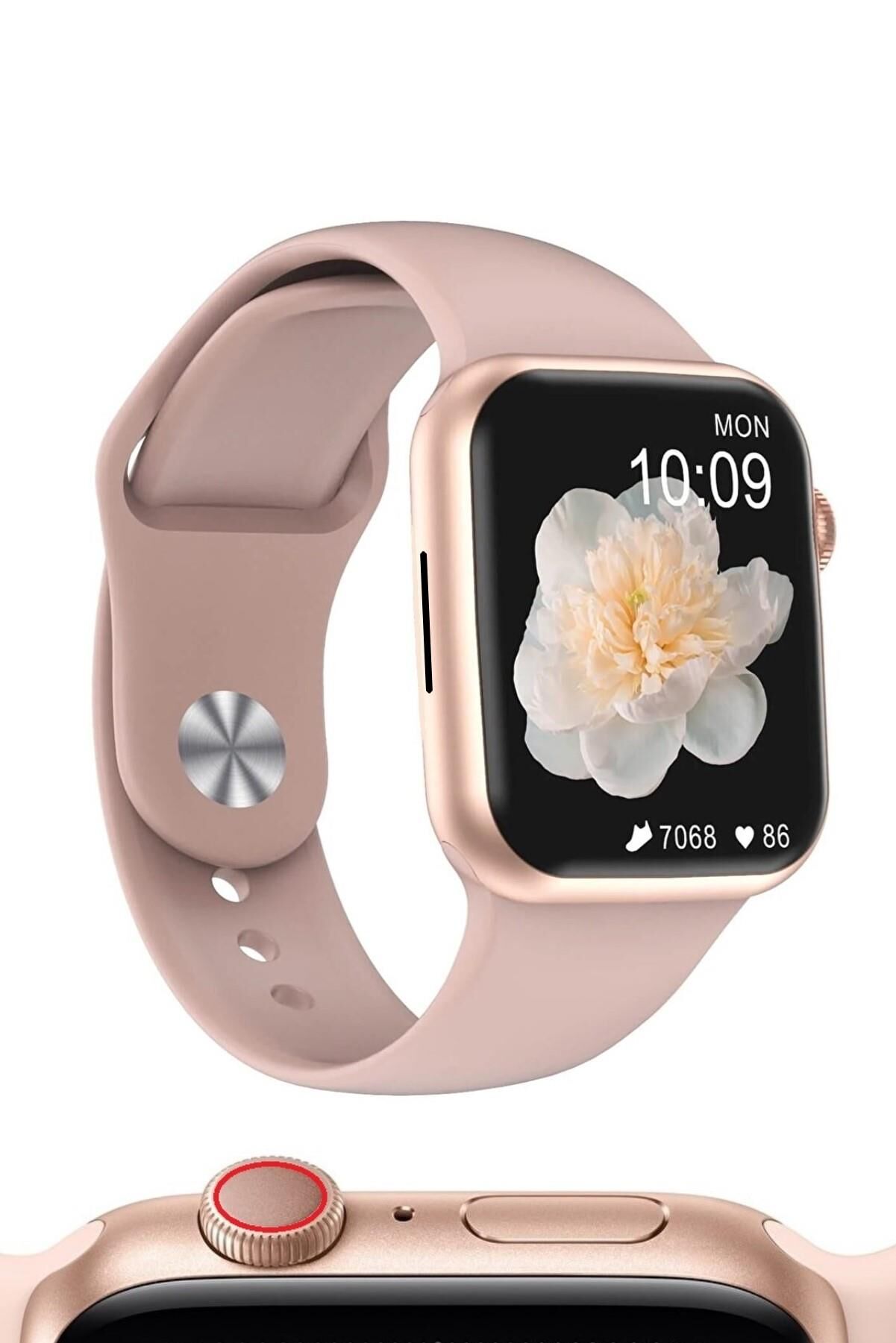 TEŞHİR ÜRÜNÜ Watch 7 Serisi Uyumlu Sesli Arama Bildirim Asistan Özellikli Yetişkin Akıllı Saat Android & Ios Uyumlu