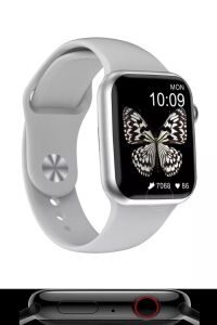 TEŞHİR ÜRÜNÜ Watch 7 Serisi Uyumlu Sesli Arama Bildirim Asistan Özellikli Yetişkin Akıllı Saat Android & Ios Uyumlu Gri