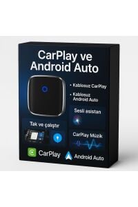 Tak Çalıştır Kablosuz Apple & Android Auto Mini Usb Adaptörü Taşınabilir Bluetooth Wifi