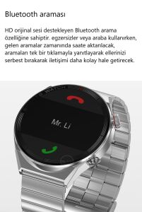 TEŞHİR ÜRÜNÜ Smart Watch IPS Tam HD Ekran DT3 MATE Siri Nfc Bluetooth Akıllı Saat Yeni Nesil 2 Kordon lu