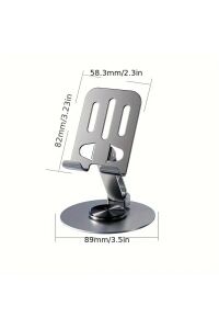 Yüksek Kalite Metal 360 Dönebilen Ayarlanabilir Telefon Ve Tablet Tutucu Masa Üstü Standı Gri