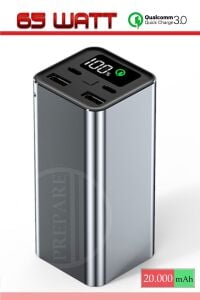 20000 Mah 65w Pd Qc Hızlı Şarj Powerbank Taşınabilir Şarj Cihazı MACEBOOK, NOTEBOOK, TABLET, TELEFON