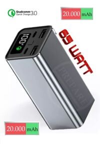 20000 Mah 65w Pd Qc Hızlı Şarj Powerbank Taşınabilir Şarj Cihazı MACEBOOK, NOTEBOOK, TABLET, TELEFON