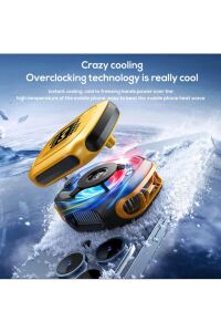 CX12 Kendinden Powerbanklı Manyetik Mıknatıslı Magsafe Destekli Ultra Güçlü Telefon Soğutucu Rgb Led