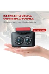 Araç İçi HD Kamera Video Kaydedici 3 Kamera 1080P Full HD Araç Kamerası WDR G-Sensor 5Mp Büyük Ekran