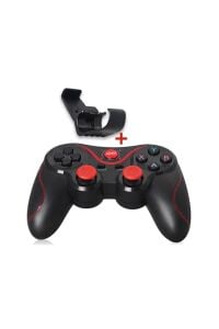 Wireless Joystick Gamepad Kablosuz Oyun Kolu Bluetooth Telefon Tutacağı Standlı PC Telefon Tablet