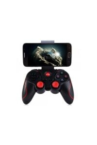 Wireless Joystick Gamepad Kablosuz Oyun Kolu Bluetooth Telefon Tutacağı Standlı PC Telefon Tablet