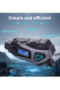 Kameralı Radyolu Wifi Uygulamalı Kask Kulaklık Su Geçirmez Bluetooth 5.4 Motosiklet Kask Kulaklığı