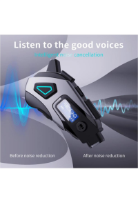 Kameralı Radyolu Wifi Uygulamalı Kask Kulaklık Su Geçirmez Bluetooth 5.4 Motosiklet Kask Kulaklığı