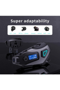 Kameralı Radyolu Wifi Uygulamalı Kask Kulaklık Su Geçirmez Bluetooth 5.4 Motosiklet Kask Kulaklığı