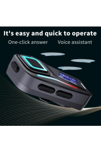FM Radyolu Fener Işık Özellikli Kask Kulaklık Su Geçirmez Bluetooth 5.4 Motosiklet Kask Kulaklığı