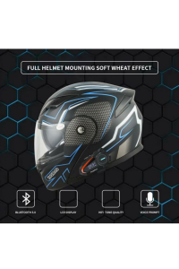 FM Radyolu Kask Kulaklığı Su Geçirmez Bluetooth 5.3 Motosiklet Kask Kulaklık
