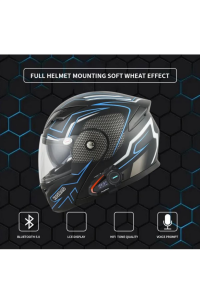 FM Radyolu Kask Kulaklığı Su Geçirmez Bluetooth 5.3 Motosiklet Kask Kulaklık