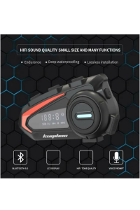 FM Radyolu Kask Kulaklığı Su Geçirmez Bluetooth 5.3 Motosiklet Kask Kulaklık