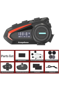 FM Radyolu Kask Kulaklığı Su Geçirmez Bluetooth 5.3 Motosiklet Kask Kulaklık