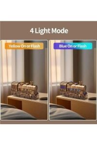 Tren Şeklinde Buharlı Oda Hava Nemlendirici Işık Fonksiyonlu Buhar Makinesi Kumandalı