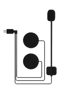 Y Serisi Kask Kulaklığı için Kablo Kulaklık Mikrofon Takımı Type-C