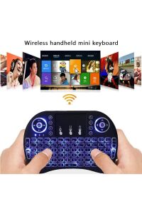 Işıklı Kablosuz Mini Klavye Tv Televizyon Ps3 ps4 ps5 Uyumlu Dokunmatik Mouse