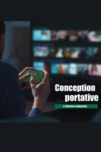 Işıklı Kablosuz Mini Klavye Tv Televizyon Ps3 ps4 ps5 Uyumlu Dokunmatik Mouse